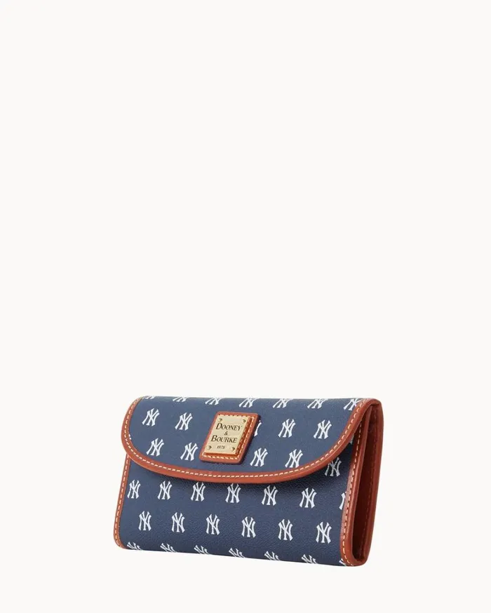 MLB Yankees Continental Clutch Yankees Women Dooney and Bourke Wallets MLB Yankees Continental Clutch Yankees Women Dooney and Bourke Wallets
