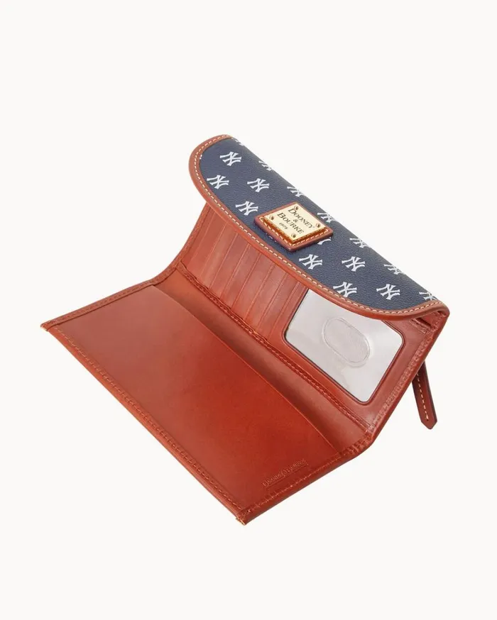 MLB Yankees Continental Clutch Yankees Women Dooney and Bourke Wallets MLB Yankees Continental Clutch Yankees Women Dooney and Bourke Wallets
