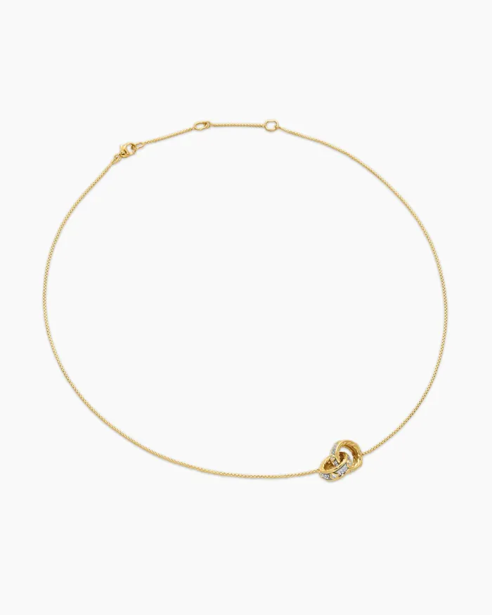 Modern Renaissance Double Pendant Necklace In 18K Yellow Gold With Diamonds 164mm Women David Yurman Pendant Modern Renaissance Double Pendant Necklace In 18K Yellow Gold With Diamonds 164mm Women David Yurman Pendant