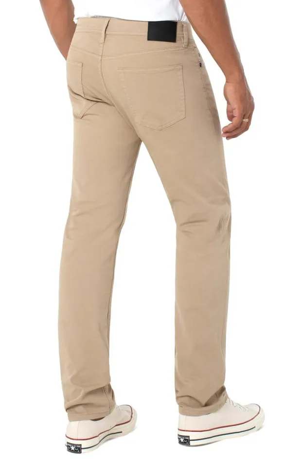 MODERN STRAIGHT Men Liverpool Los Angeles KINGSTON MODERN STRAIGHT PEACHED COLORED TWILL Khaki