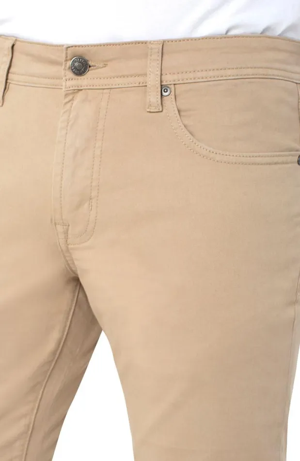 MODERN STRAIGHT Men Liverpool Los Angeles KINGSTON MODERN STRAIGHT PEACHED COLORED TWILL Khaki