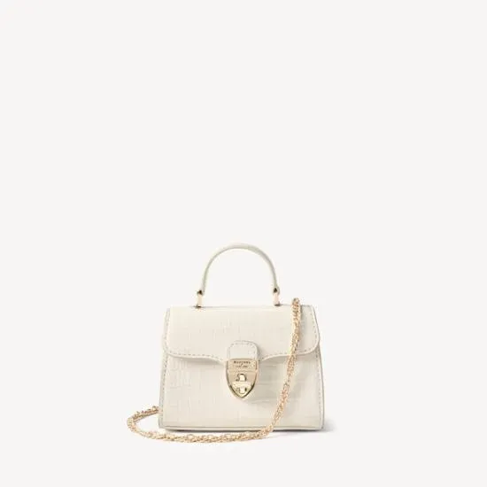 Nano Mayfair Deep Shine Ivory Small Croc Women Aspinal Of London Mayfair