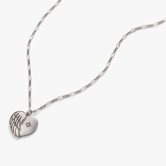 Necklaces Women Alex And Ani Family Forever039 Angel Wing Heart Pendant Necklace Rafaelian Silver