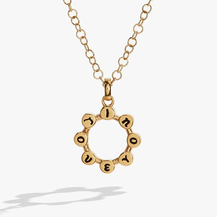 Necklaces Women Alex And Ani Hidden Message 039I Love You039 Crystal Necklace Stainless Steel Gold