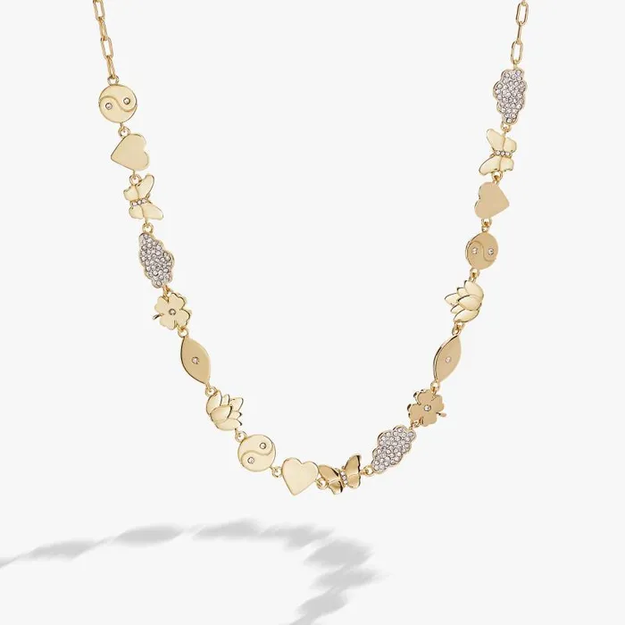 Necklaces Women Alex And Ani Silver Linings Chain Necklace Two Tone