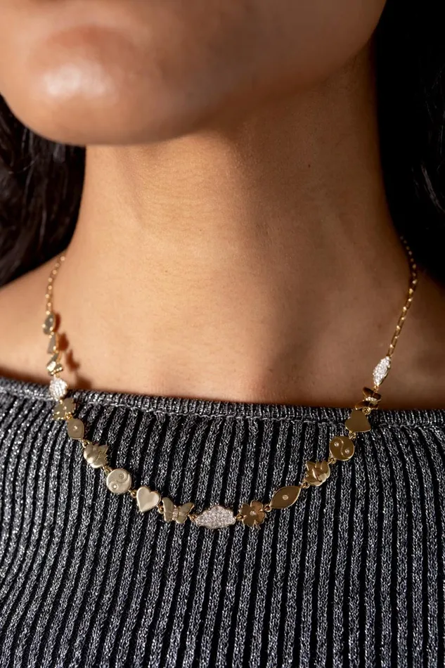 Necklaces Women Alex And Ani Silver Linings Chain Necklace Two Tone