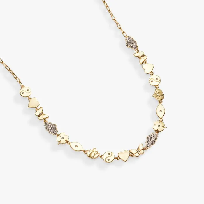 Necklaces Women Alex And Ani Silver Linings Chain Necklace Two Tone