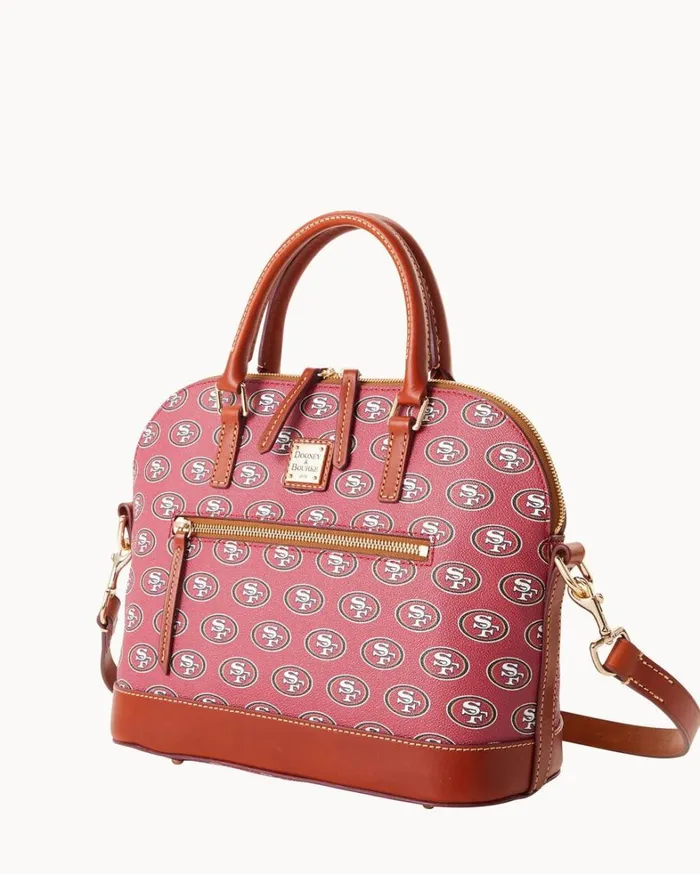 NFL 49Ers Domed Zip Satchel 49ers Women Dooney and Bourke Satchels NFL 49Ers Domed Zip Satchel 49ers Women Dooney and Bourke Satchels