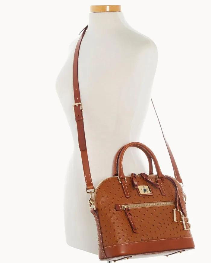 NFL Cowboys Domed Zip Satchel Cowboys Women Dooney and Bourke Satchels NFL Cowboys Domed Zip Satchel Cowboys Women Dooney and Bourke Satchels