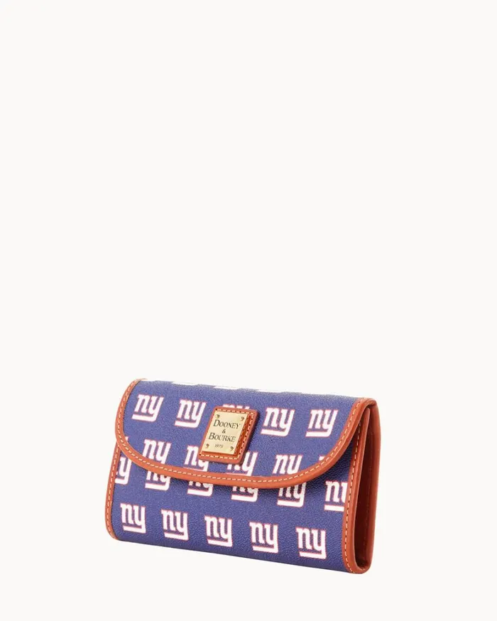 NFL NY Giants Continental Clutch Giants Women Dooney and Bourke Wallets NFL NY Giants Continental Clutch Giants Women Dooney and Bourke Wallets