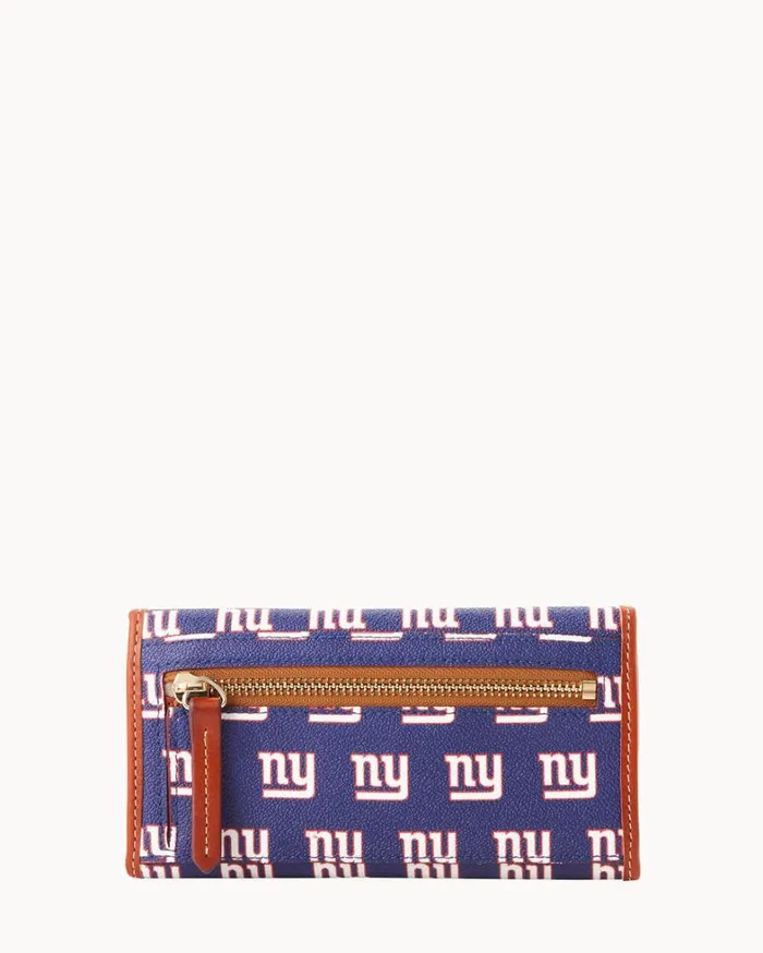NFL NY Giants Continental Clutch Giants Women Dooney and Bourke Wallets NFL NY Giants Continental Clutch Giants Women Dooney and Bourke Wallets