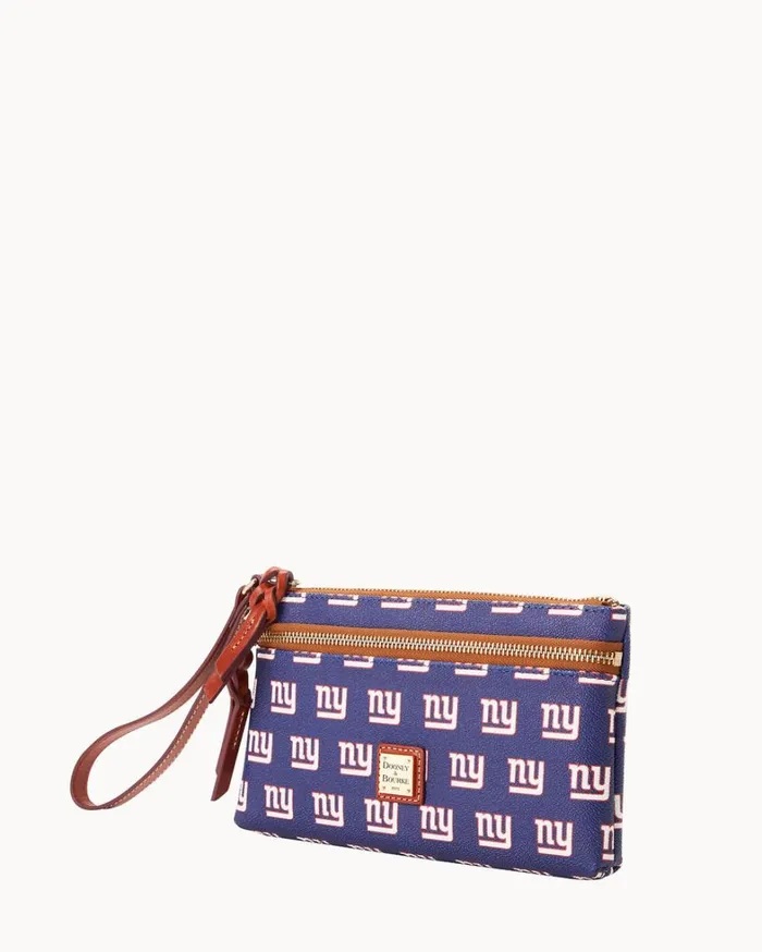 NFL NY Giants Double Zip Wristlet New York Giants Women Dooney and Bourke Wallets NFL NY Giants Double Zip Wristlet New York Giants Women Dooney and Bourke Wallets