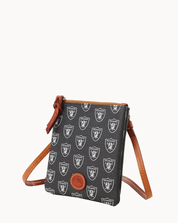 NFL Raiders Small North South Top Zip Crossbody Raiders Women Dooney and Bourke Crossbodies NFL Raiders Small North South Top Zip Crossbody Raiders Women Dooney and Bourke Crossbodies