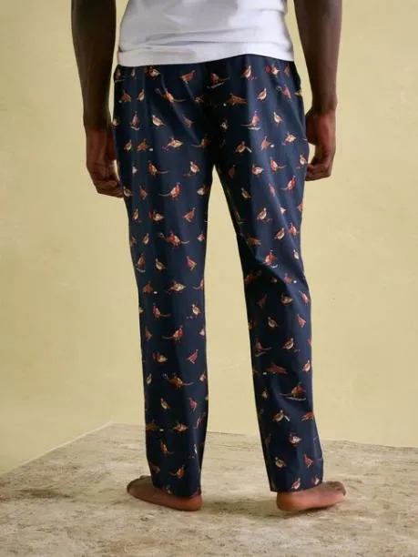 Nightwear Men Joules Navy Cotton Pyjama Bottoms