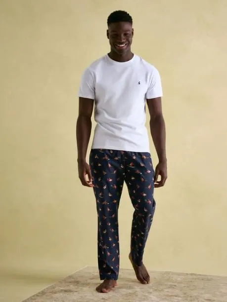 Nightwear Men Joules Navy Cotton Pyjama Bottoms