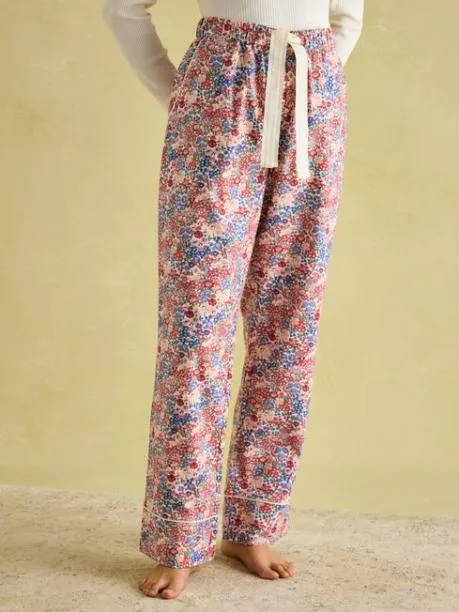 Nightwear Women Joules Cream Cotton Pyjama Bottoms