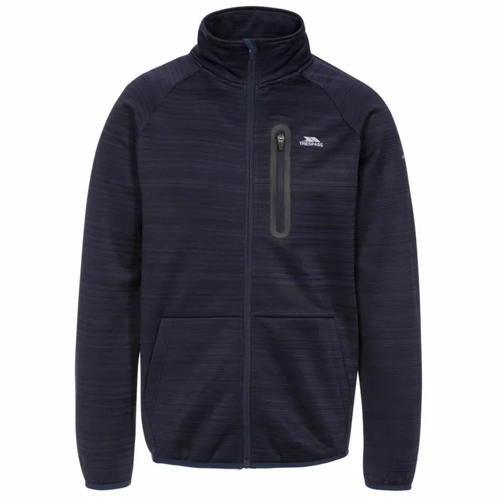 Oppy Fleece Jacket Navy Marl Men Trespass Fleeces