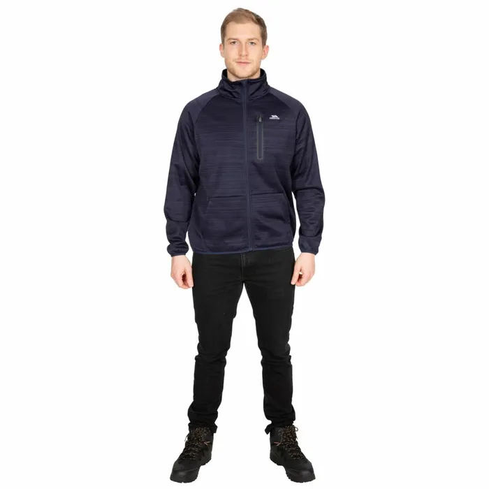 Oppy Fleece Jacket Navy Marl Men Trespass Fleeces