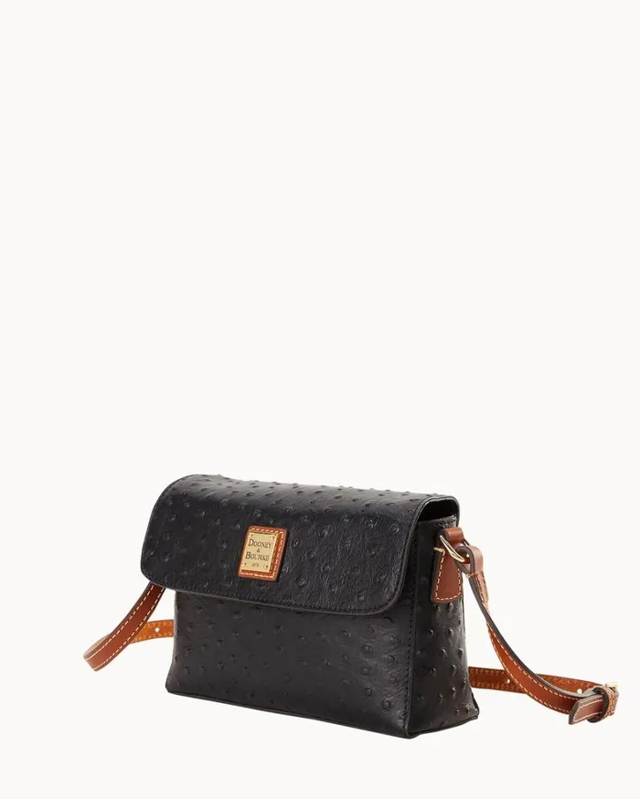 Ostrich Rena Crossbody Black Women Dooney and Bourke Crossbodies Ostrich Rena Crossbody Black Women Dooney and Bourke Crossbodies