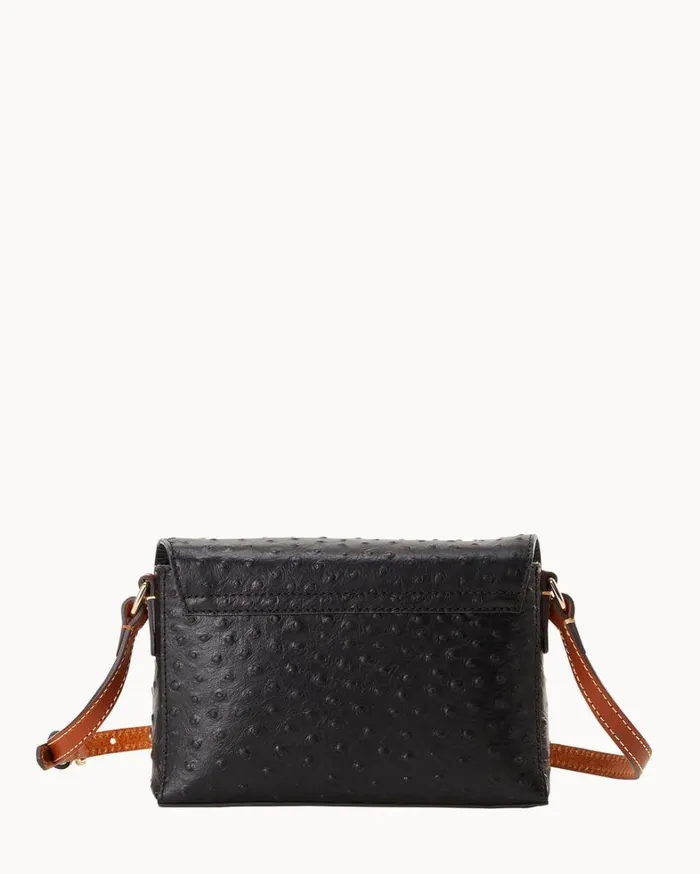 Ostrich Rena Crossbody Black Women Dooney and Bourke Crossbodies Ostrich Rena Crossbody Black Women Dooney and Bourke Crossbodies