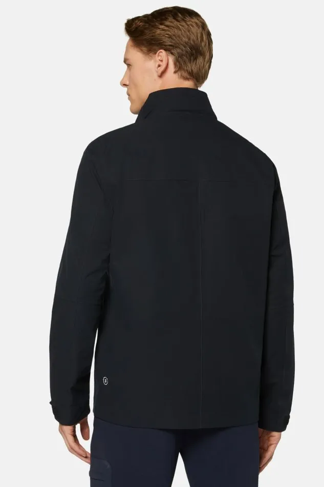Outerwear Men Boggi Milano B Tech Recycled Technical Fabric Field Jacket Navy Blue Outerwear Men Boggi Milano B Tech Recycled Technical Fabric Field Jacket Navy Blue