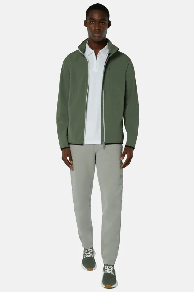Outerwear Men Boggi Milano Padded Jacket In BTech Recycled Stretch Nylon Green
