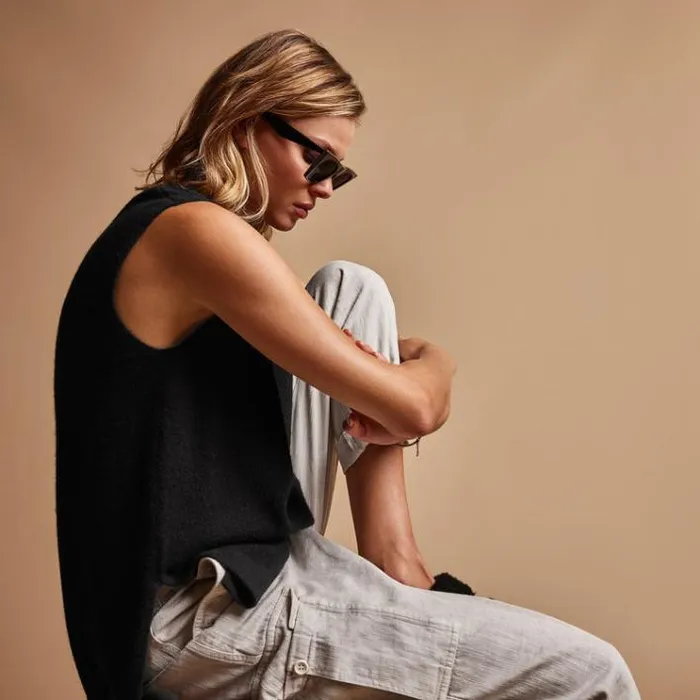 PantsDenim Women James Perse Zuma Cargo Pant Salt Pigment