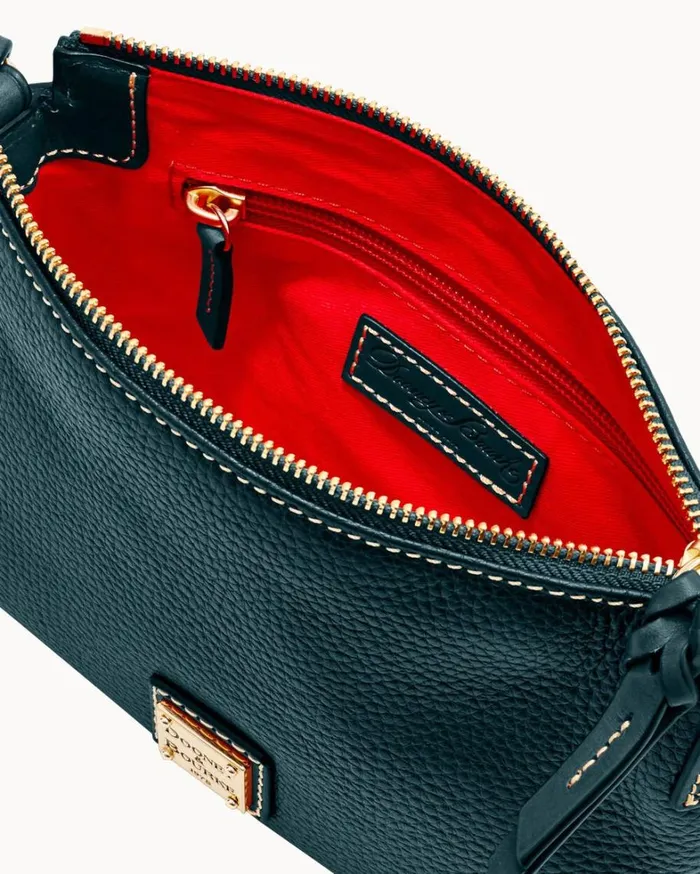 Pebble Grain Crossbody Pouchette Black Black Women Dooney and Bourke Crossbodies Pebble Grain Crossbody Pouchette Black Black Women Dooney and Bourke Crossbodies