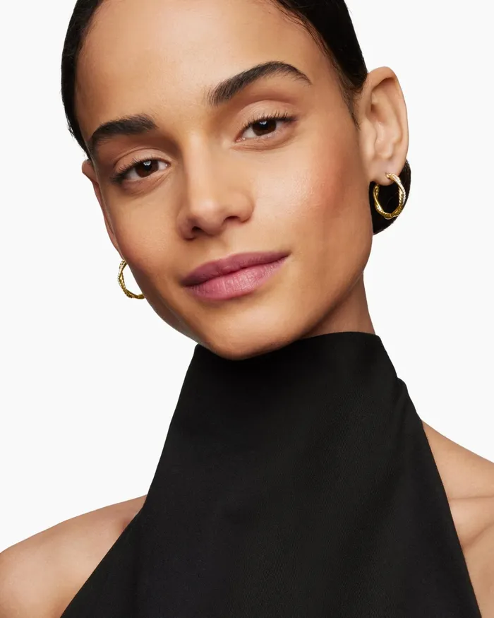 Petite Infinity Hoop Earrings In 18K Yellow Gold With Diamonds 173mm Women David Yurman Hoop Petite Infinity Hoop Earrings In 18K Yellow Gold With Diamonds 173mm Women David Yurman Hoop