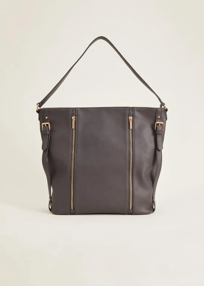 Phase Eight Bags and Clutches Janessa Slouch Bag Charcoal 8211 Women