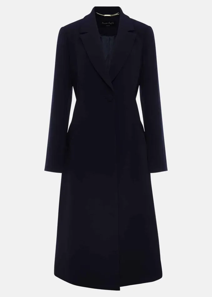 Phase Eight Coats Petite Juliette Crepe Coat Navy 8211 Women