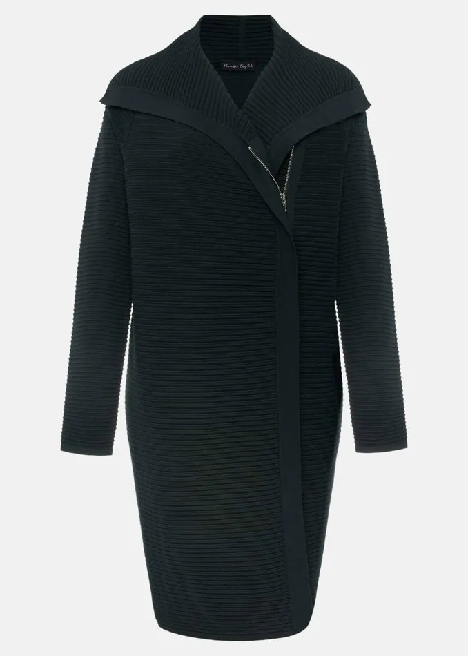 Phase Eight Coats Sophia Ribbed Longline Coat Forest Green 8211 Women