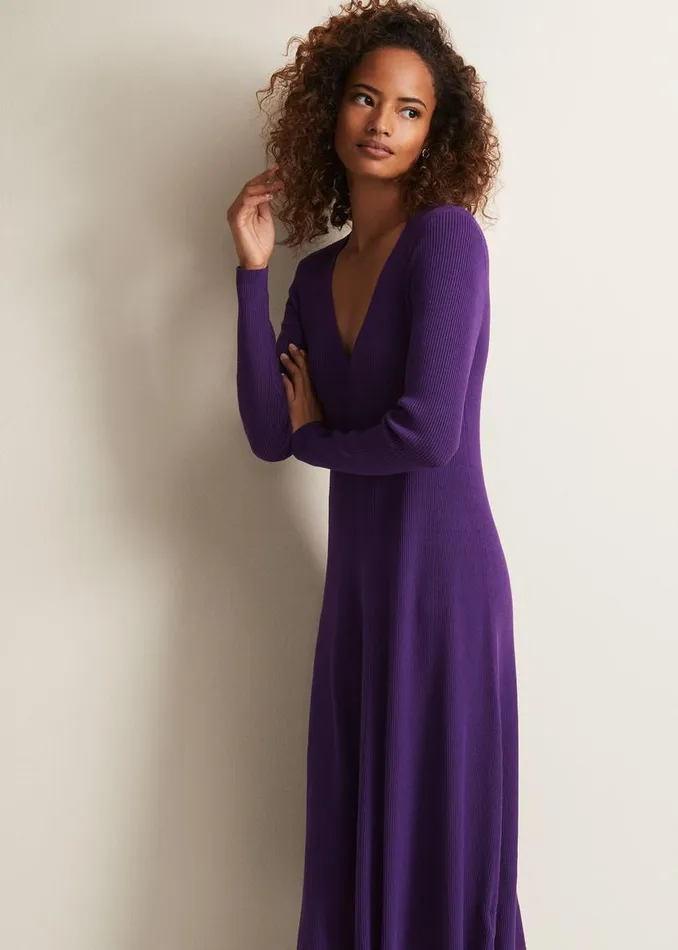 Phase Eight Dresses Amberlyn Purple Fit And Flare Midi Dress Purple 8211 Women Phase Eight Dresses Amberlyn Purple Fit And Flare Midi Dress Purple 8211 Women