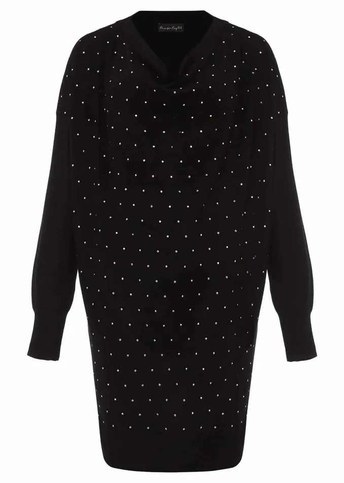 Phase Eight Dresses Bailie Studded Knit Dress Black 8211 Women