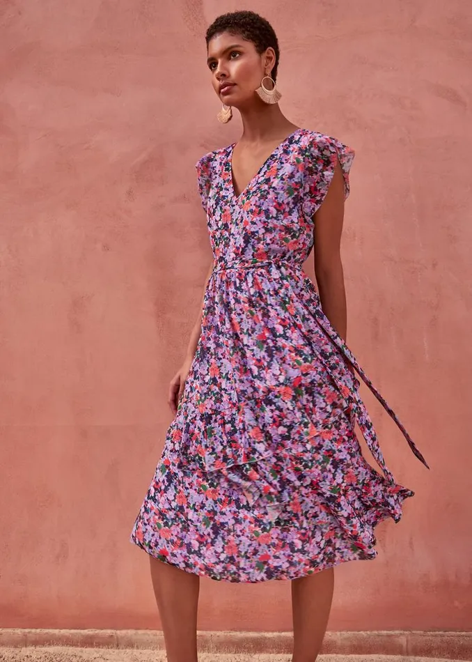 Phase Eight Dresses Breesha Floral Midi Dress Multicoloured 8211 Women