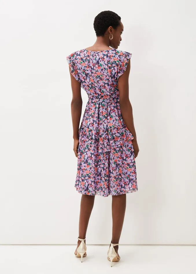 Phase Eight Dresses Breesha Floral Midi Dress Multicoloured 8211 Women