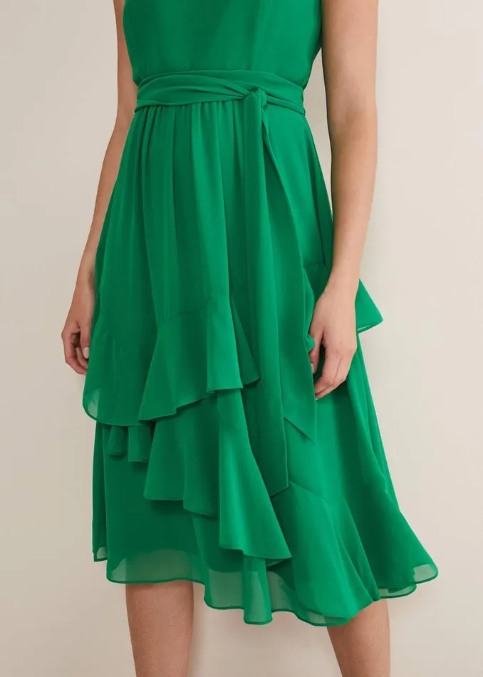 Phase Eight Dresses Breesha Green Midaxi Dress Grass Green 8211 Women