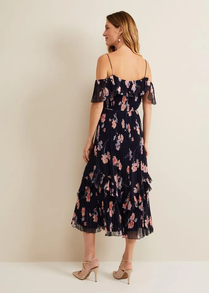 Phase Eight Dresses Bridie Printed Midi Dress Multicoloured 8211 Women