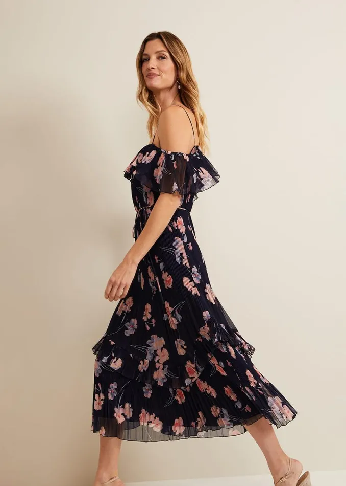 Phase Eight Dresses Bridie Printed Midi Dress Multicoloured 8211 Women