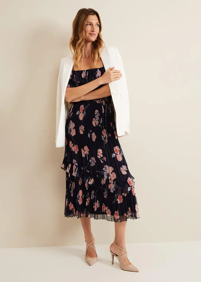 Phase Eight Dresses Bridie Printed Midi Dress Multicoloured 8211 Women