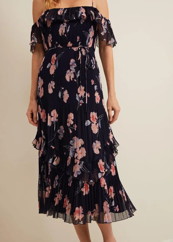 Phase Eight Dresses Bridie Printed Midi Dress Multicoloured 8211 Women
