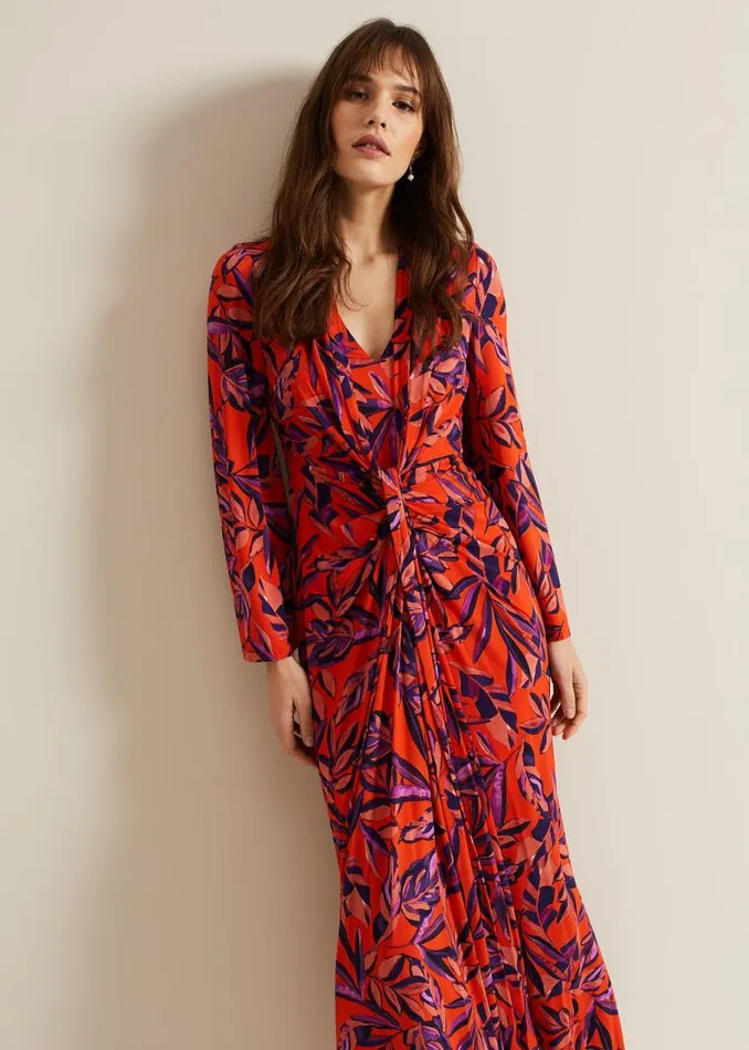 Phase Eight Dresses Briella Jersey Leaf Print Maxi Dress Vermillionmulti 8211 Women Phase Eight Dresses Briella Jersey Leaf Print Maxi Dress Vermillionmulti 8211 Women