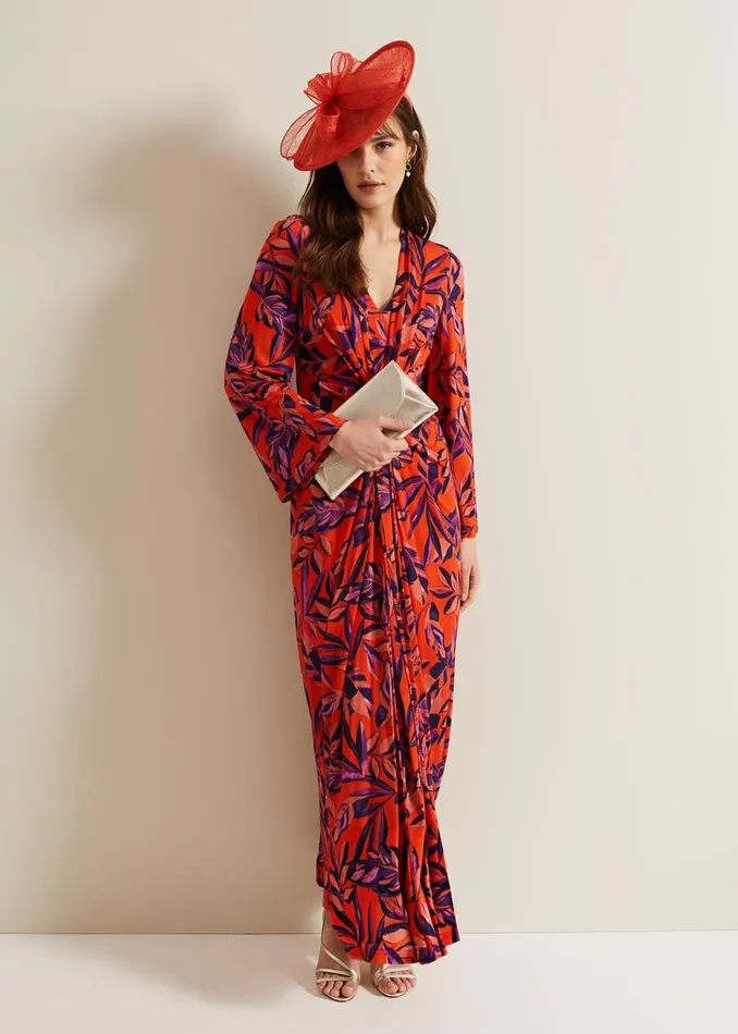 Phase Eight Dresses Briella Jersey Leaf Print Maxi Dress Vermillionmulti 8211 Women Phase Eight Dresses Briella Jersey Leaf Print Maxi Dress Vermillionmulti 8211 Women