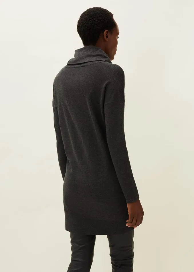 Phase Eight Dresses Cindra Knitted Tunic Dress Charcoal 8211 Women