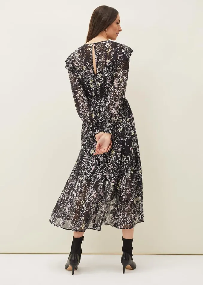 Phase Eight Dresses Daphne Floral Wrap Dress Blackmulti 8211 Women