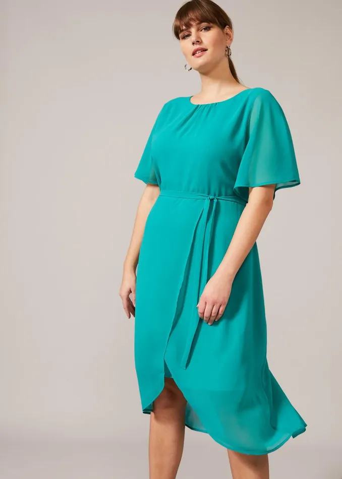 Phase Eight Dresses Darlene Tie Dress Turquoise 8211 Women