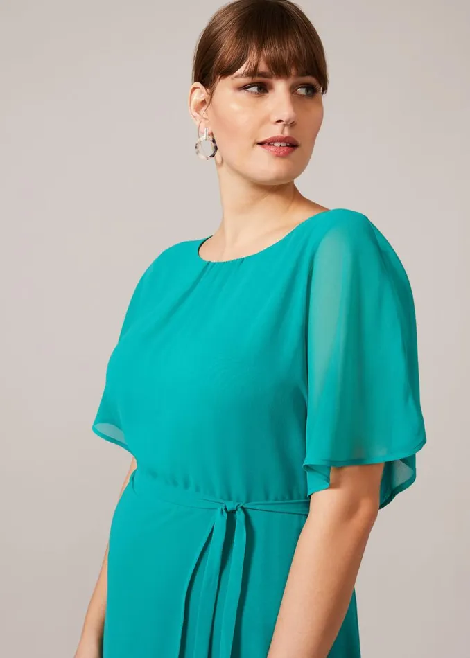 Phase Eight Dresses Darlene Tie Dress Turquoise 8211 Women