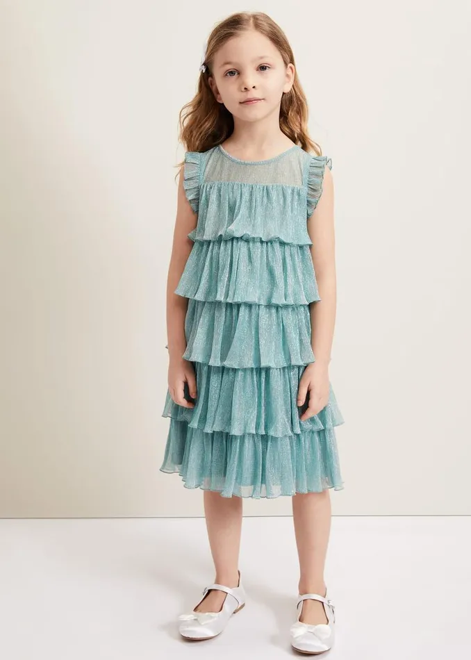 Phase Eight Dresses Destiny Plisse Dress Green 8211 Women