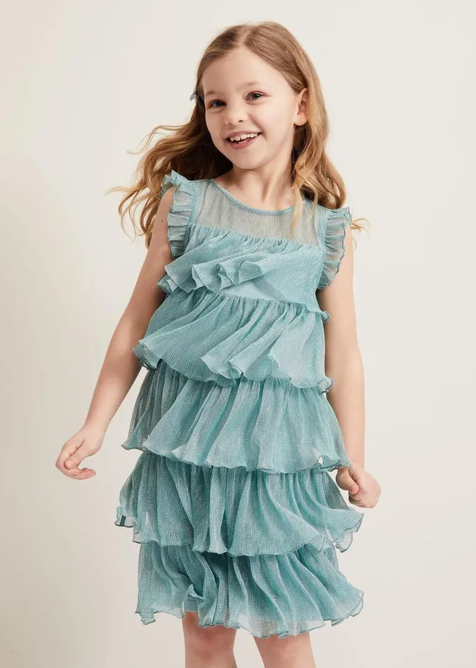 Phase Eight Dresses Destiny Plisse Dress Green 8211 Women