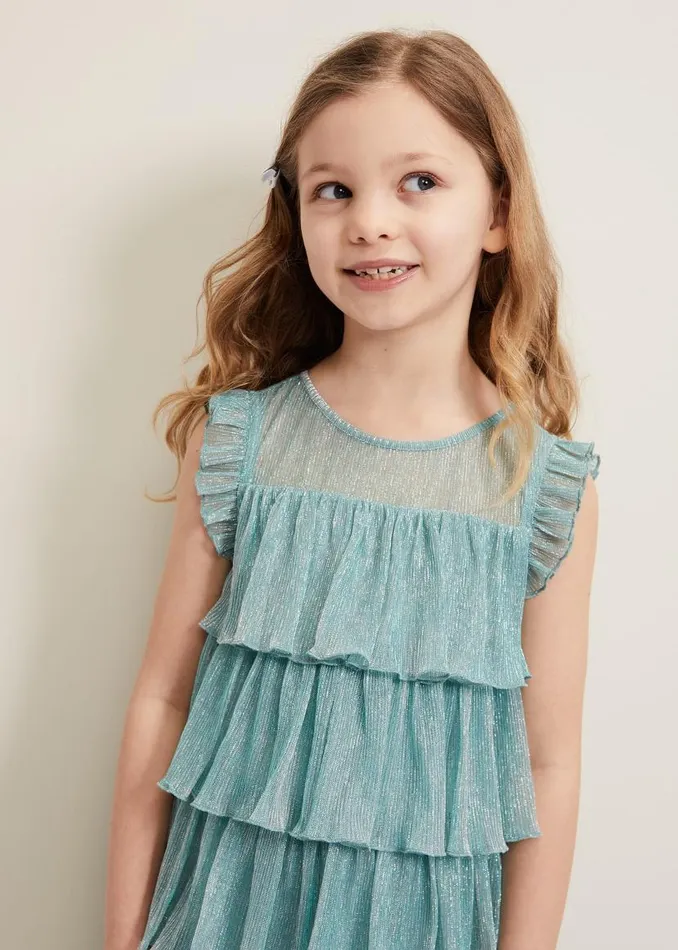 Phase Eight Dresses Destiny Plisse Dress Green 8211 Women